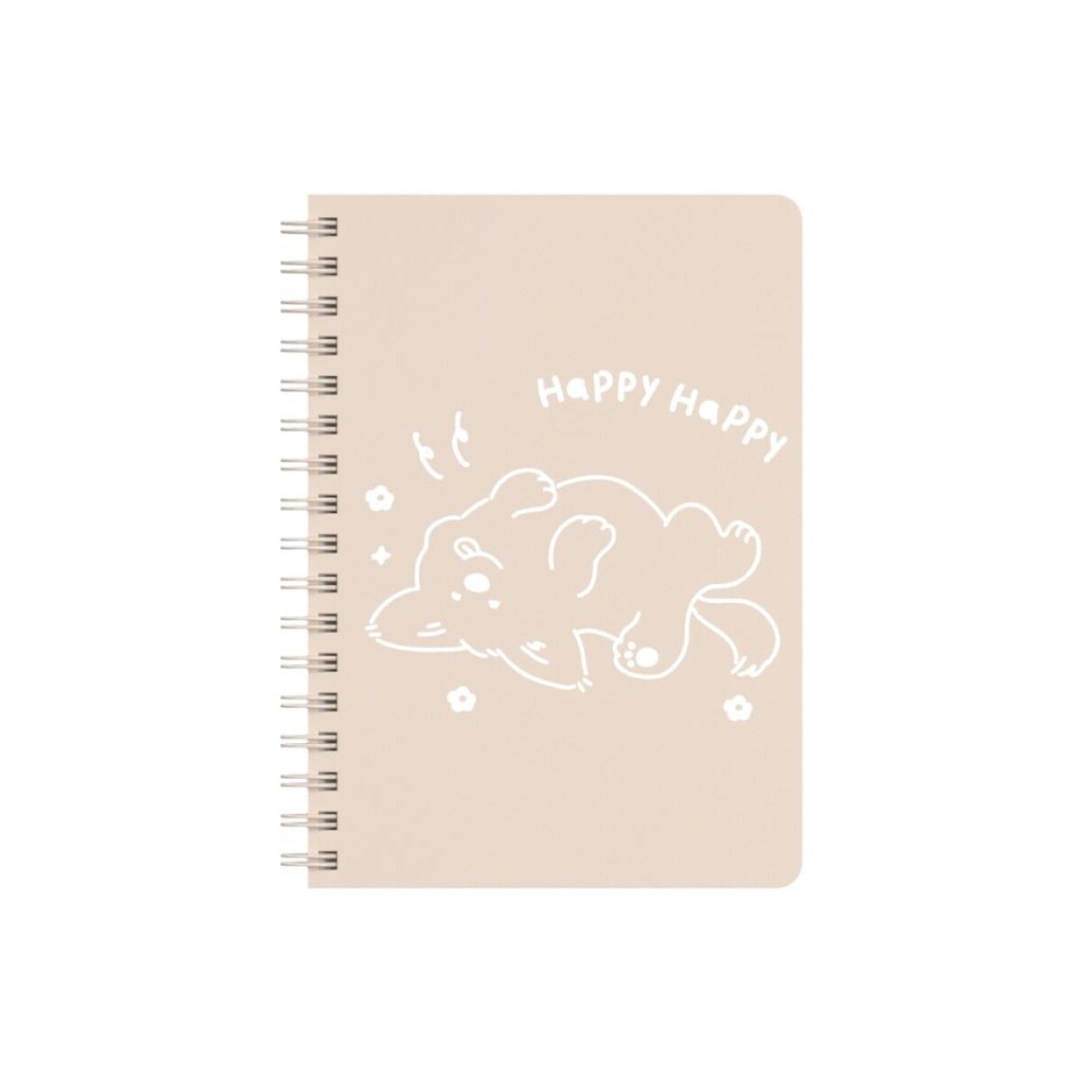 Cuaderno espiral animales A6 - beige 
