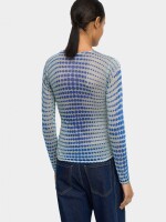 Jersey De Punto Semitransparente multicolor