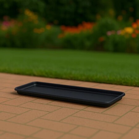 PLATO MACETA JARDINERA 45CM NEGRO PLATO MACETA JARDINERA 45CM NEGRO