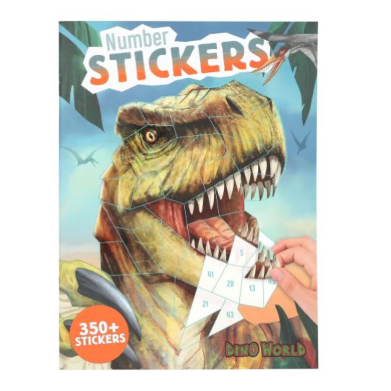 Libro de Stickers por Números Dino World Libro de Stickers por Números Dino World