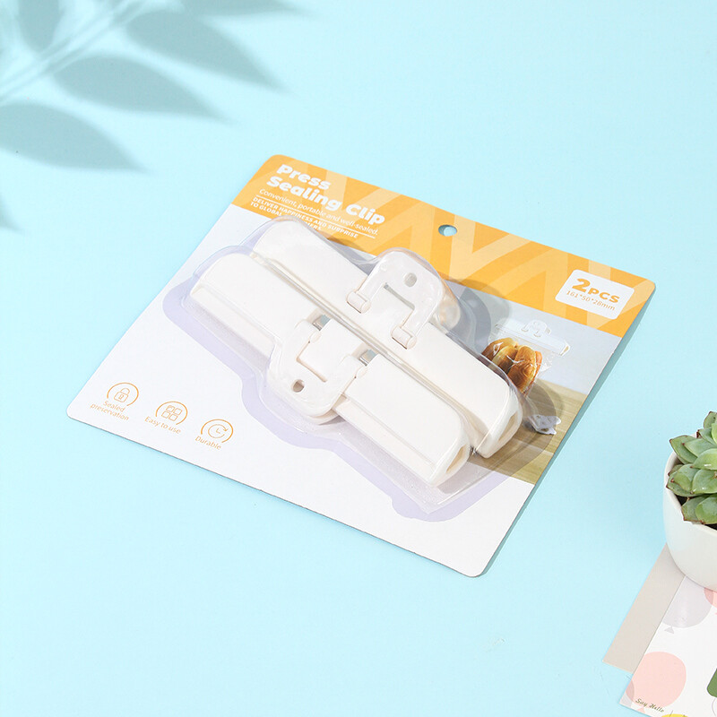 Clips Para Sellado De Bolsas - Blanco - 2 Unidades Clips Para Sellado De Bolsas - Blanco - 2 Unidades