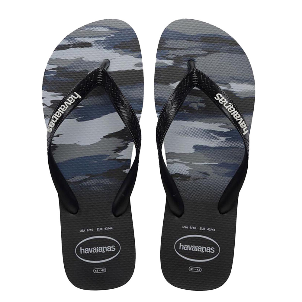 Sandalias Havaianas Top Camu FC Hombre Negro/Negro/Blanco