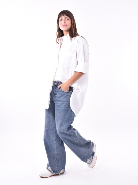 CAMISA SUECIA BLANCO