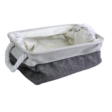 CANASTO TELA PLEGABLE CON ASAS CUERDA CANASTO TELA PLEGABLE CON ASAS CUERDA