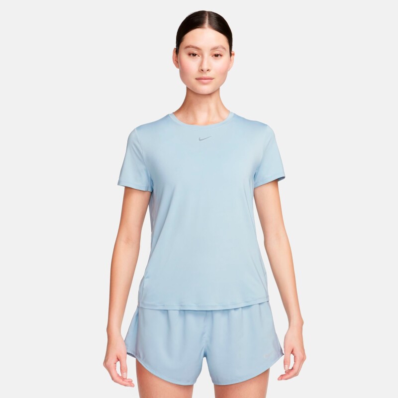 Remera Nike One Classic Dri-Fit Top de Mujer Azul