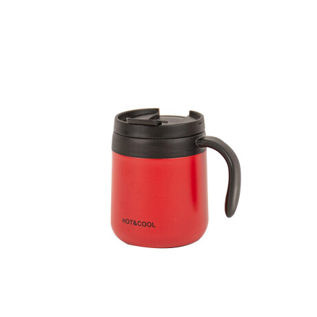 Taza Térmica Con Tapa 350 Ml Rojo