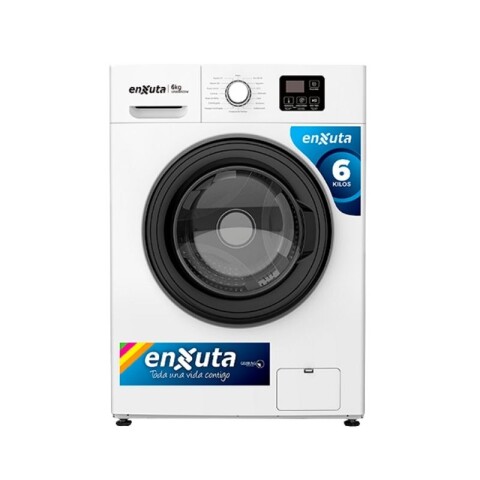 LAVARROPA AUTOMATICO ENXUTA 6KG CARGA FRONTAL Blanco