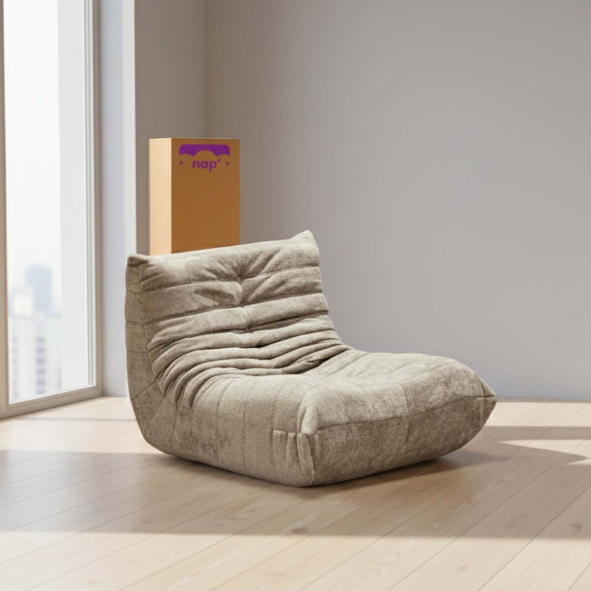SOFÁ INDIVIDUAL - ESPUMA NATURAL-BEIGE COMFY NATURAL 