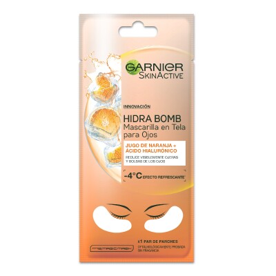 Mascarilla P/ Ojos Garnier Skin Act. Hidra Bomb Orange Juice Mascarilla P/ Ojos Garnier Skin Act. Hidra Bomb Orange Juice