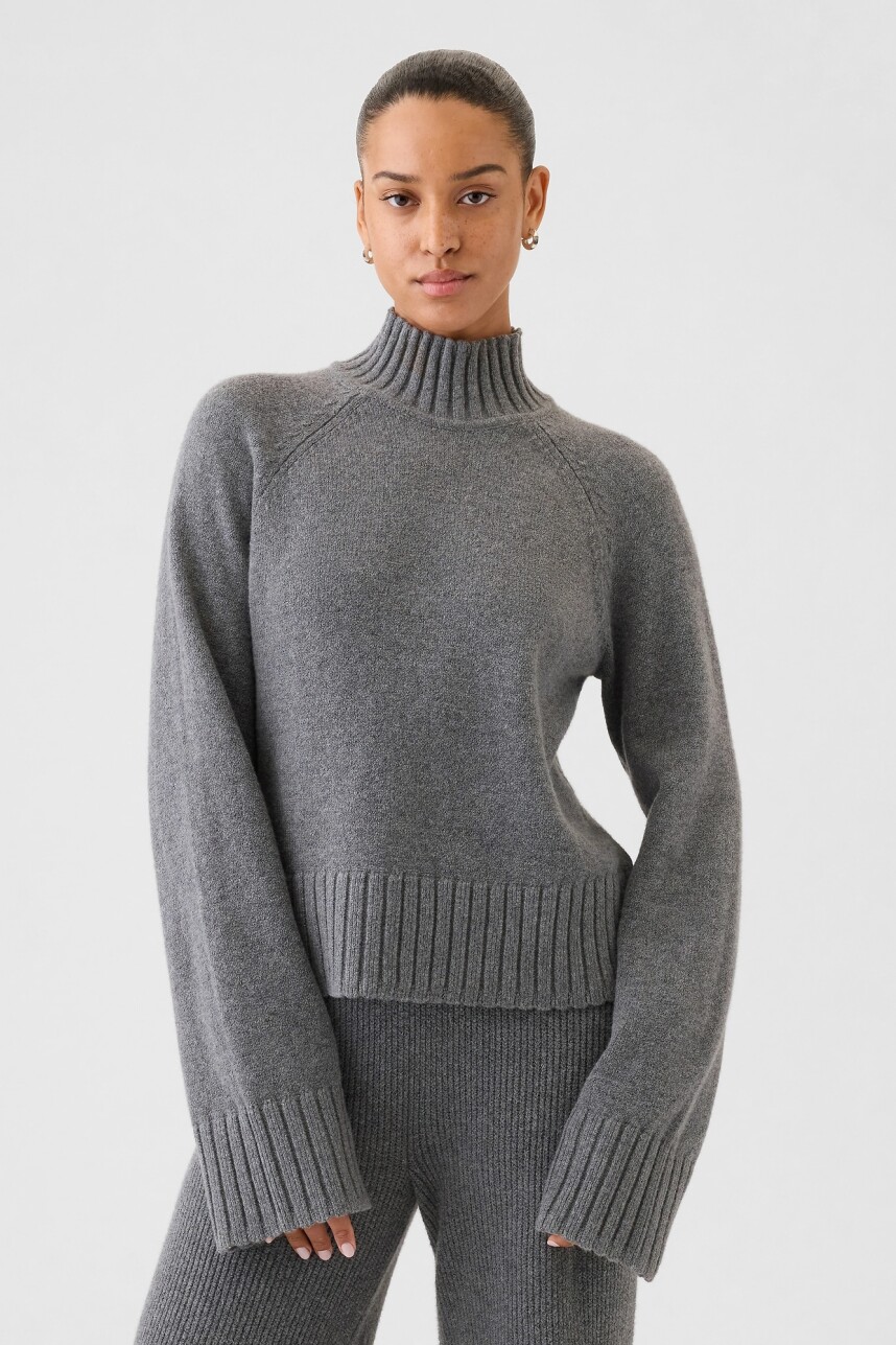Buzo Polera Cashsoft Mujer B50 Charcoal Heather
