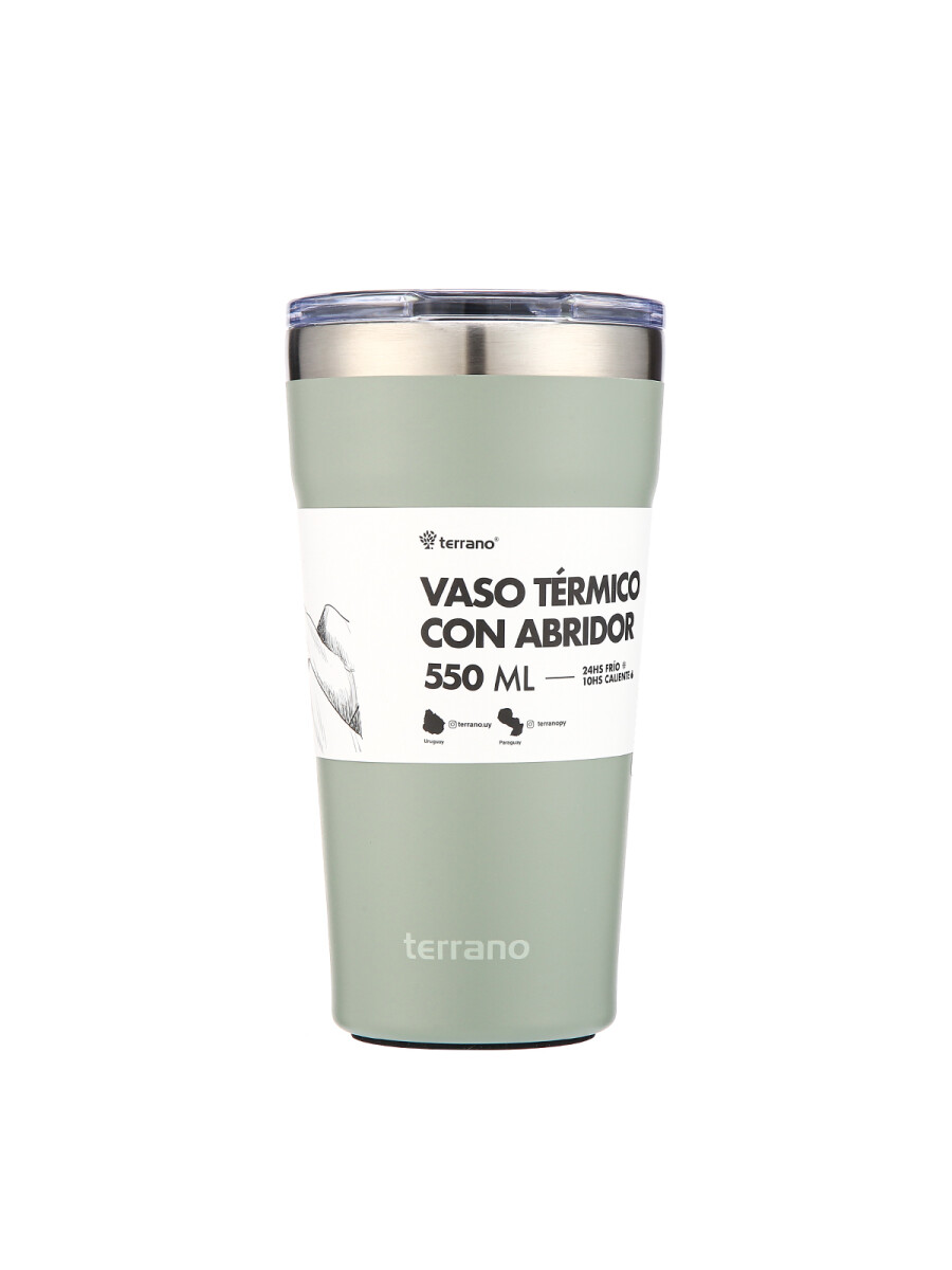 Vaso Acero Inox. 600mL. - Oliva 