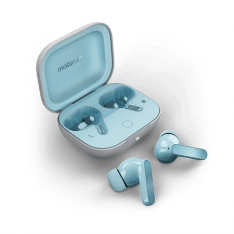 AURICULARES MOTOROLA MOTOBUDS Auriculares Inalámbricos MOTOROLA MotoBuds BT Cancelación De Ruido - Celeste
