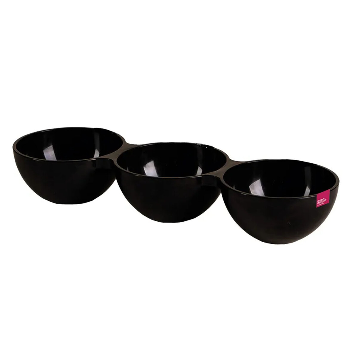Copetinero Le Chef Redondo con 3 Divisiones 31.5x10.5x5.5Cm - Negro 