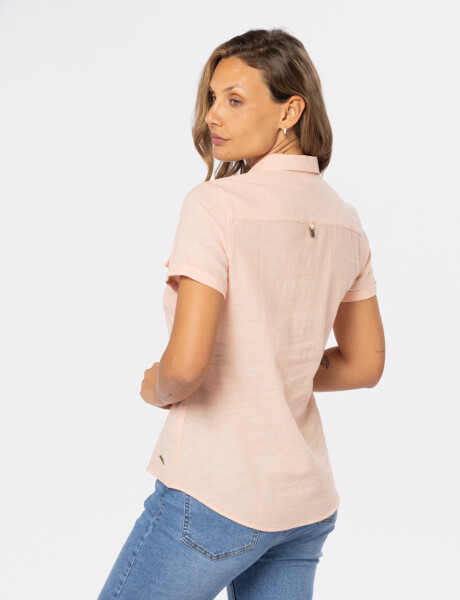 CAMISA DE LINO Coral