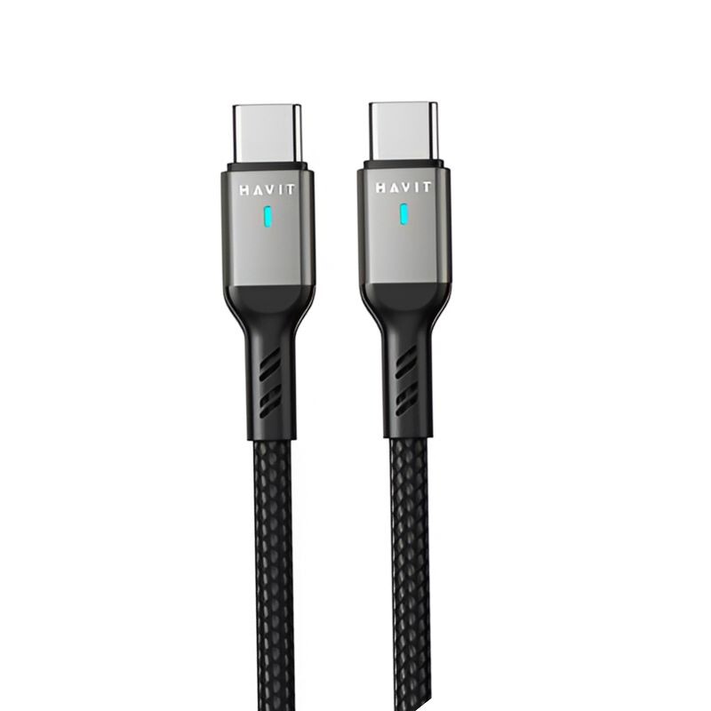 Cable Havit USB-C / USB-C 1M 60W Cordon CB6317 Cable Havit USB-C / USB-C 1M 60W Cordon CB6317
