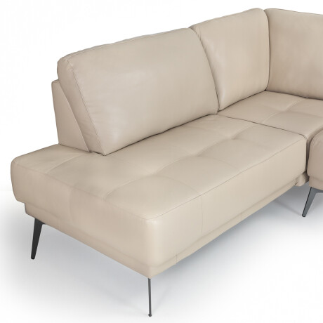 Rinconera Dakota - Cuero Básico - Chaise Izquierdo 519 Beige - (Preventa)