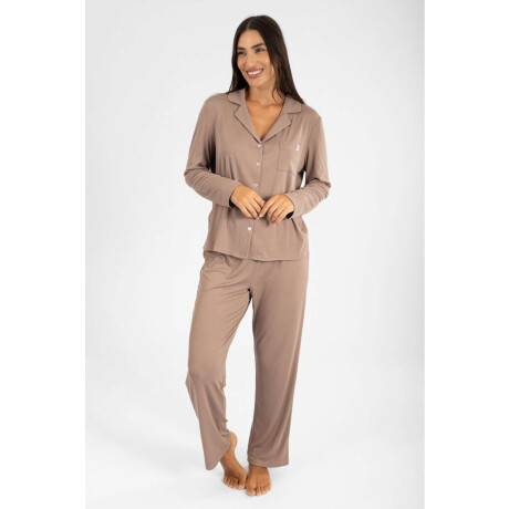Pijama nine ribb yummy Beige