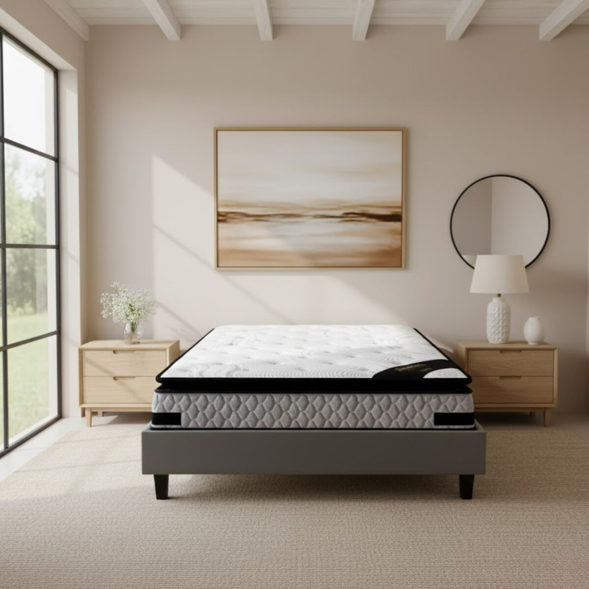 Sommier 2 plazas THM Hybrid Platinum 