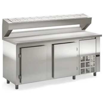 Bajo Mostrador Refrigerado 2 puertas con Topinera Gelopar Bajo Mostrador Refrigerado 2 puertas con Topinera Gelopar