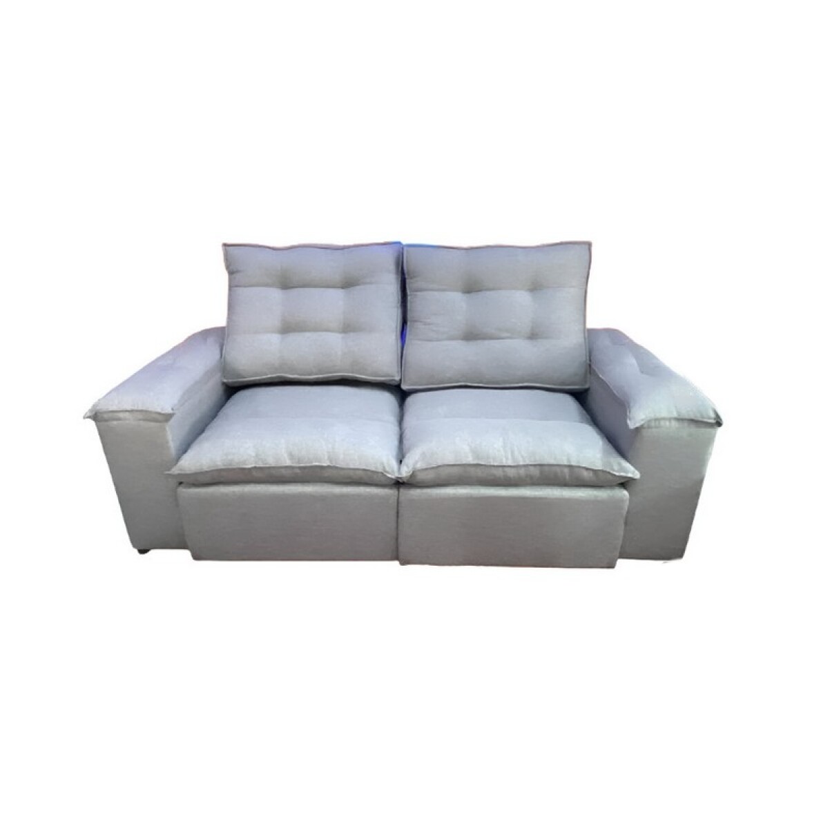 SOFA RECLINER CON AVANCE GRIS MARSHELLA 