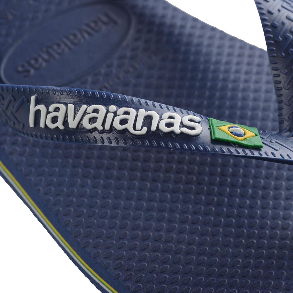 Sandalias Havaianas Brasil Logo Hombre Marino