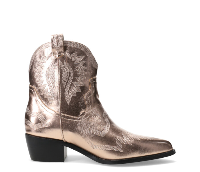 Bota PISCIS estilo tejana baja Rose/Gold