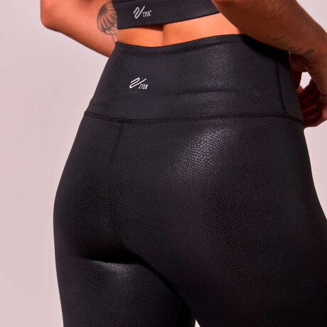 Pantalón Largo Legging Reptil de Mujer Negro