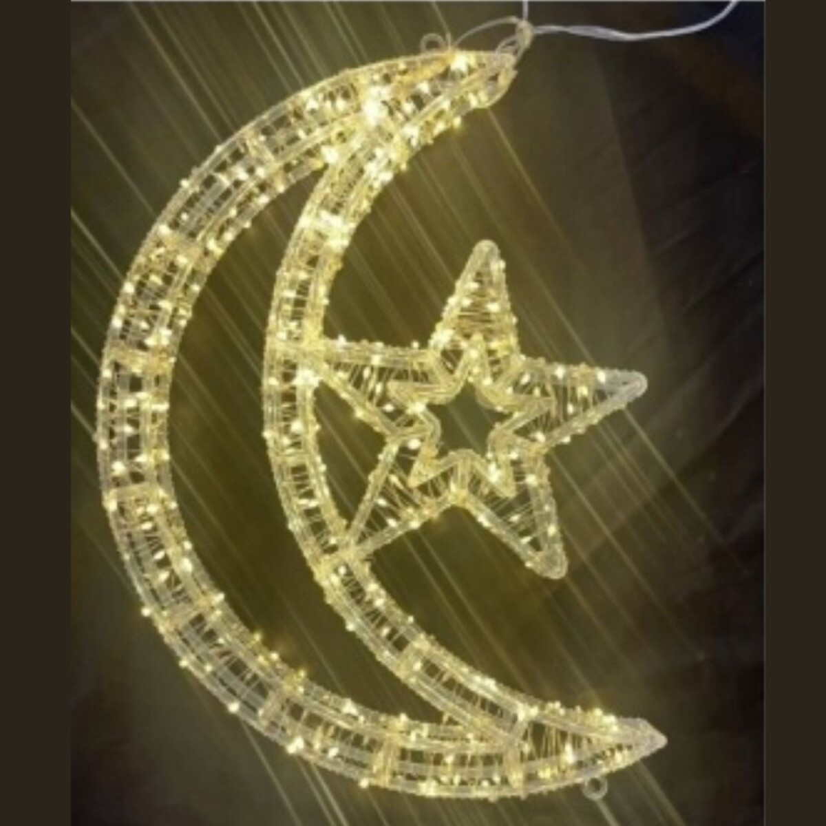 Adorno Luminoso Luna y Estrella - N/a 