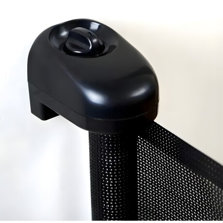 Puerta Flexible Lumax con Malla Retráctil de Seguridad Negro