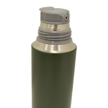 Termo 1Lt Acero Inox con Manija Retráctil y Tapa Mate Comet Verde