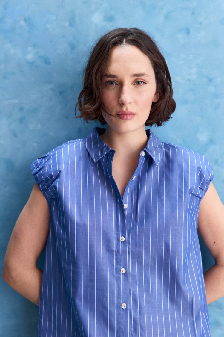 CAMISA GLORY Blanco/Azul