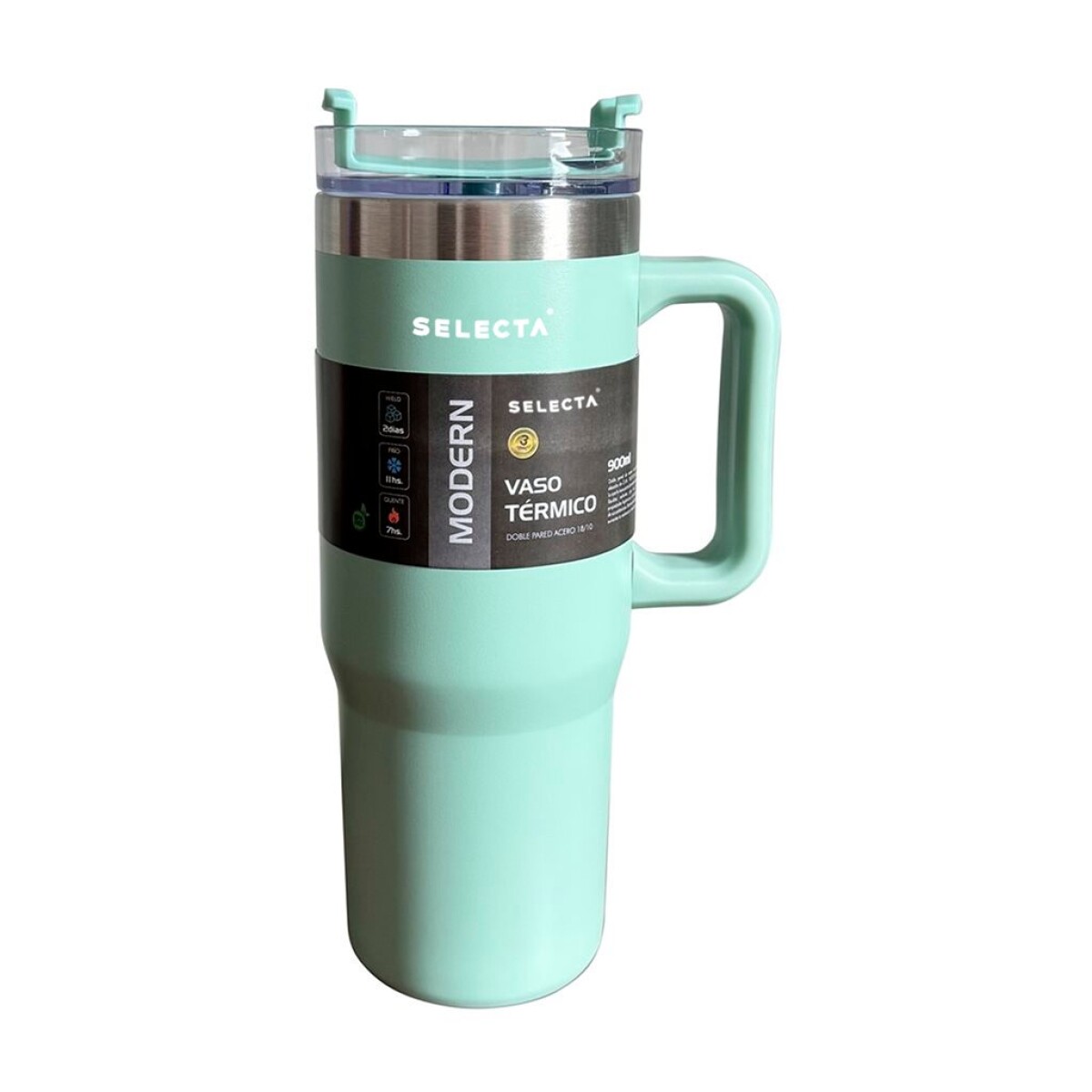 MUG TERMICO MODERN A.INOX 900ML VERDE AGUA SELECTA 