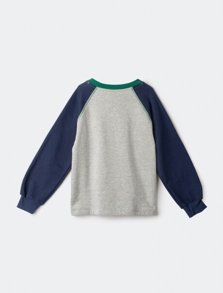 SUDADERA POLAR CON PARCHE MULTICOLOR