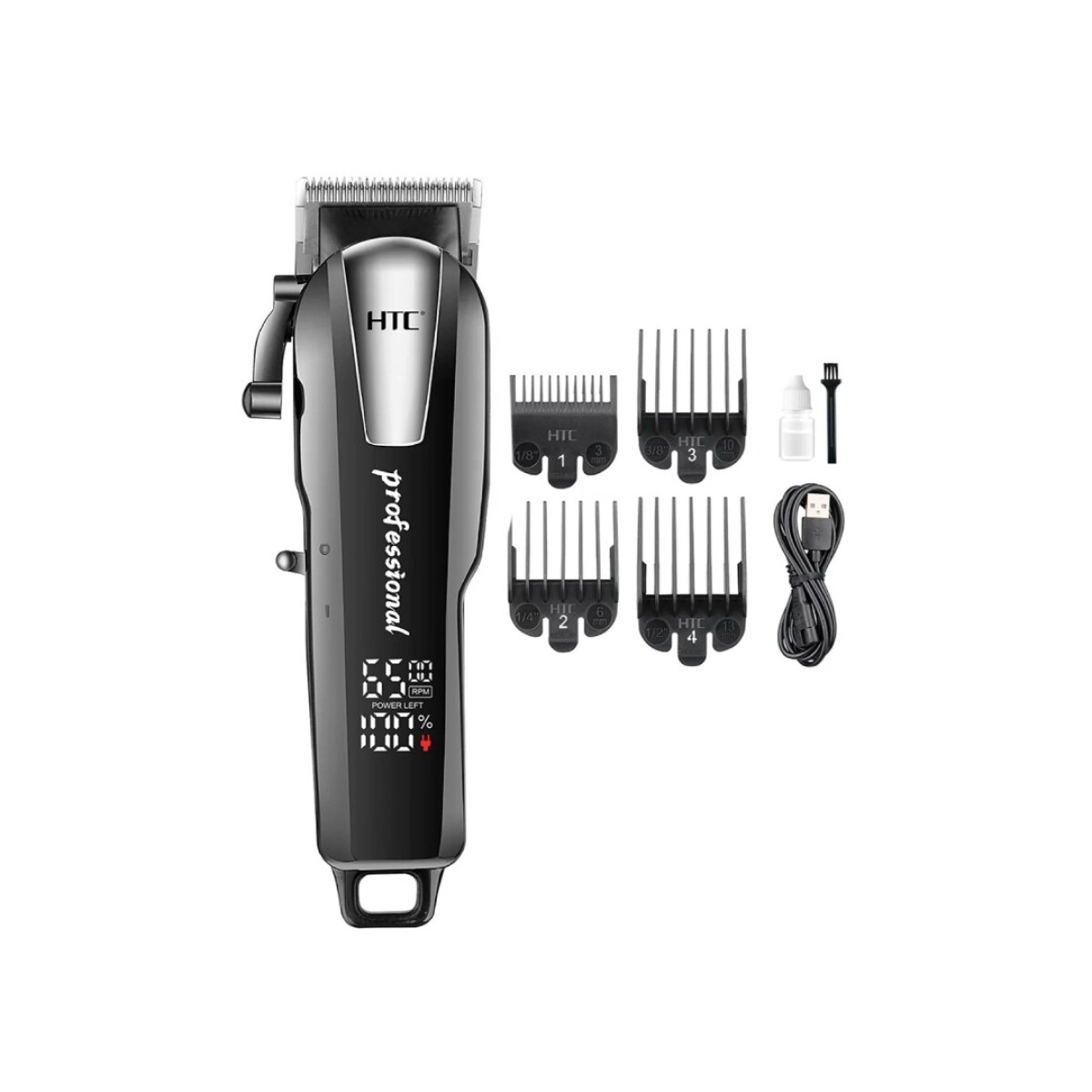 MAQUINA DE CORTAR PELO BARBA BIGOTE HTC INALAMBRICA CT8083 