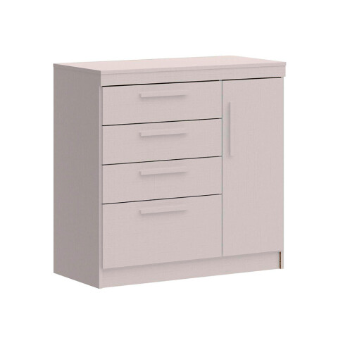 Cómoda Lille 3 Cajones 1 Puerta 1 Zapatero Blanca Cómoda Lille 3 Cajones 1 Puerta 1 Zapatero Blanca
