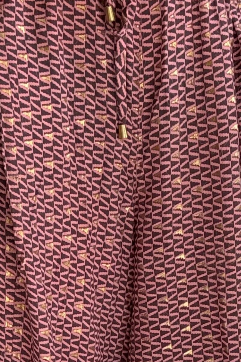 Pantalón Bruma Rosa con dorado