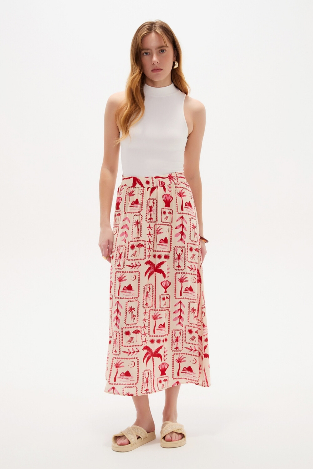 Falda Calmir Estampado 2