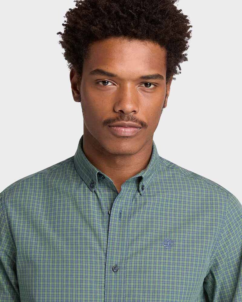 Camisa Micro Plaid Poplin Hombre 4469