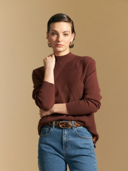 POLERA ALLIE PIURA MARRON