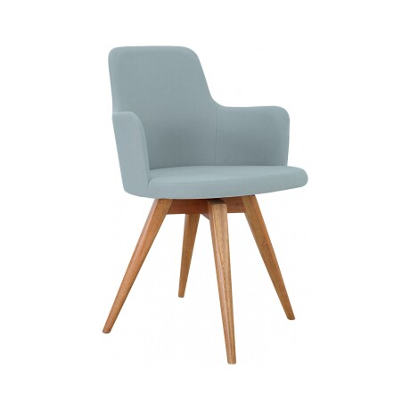 SILLA DE COMEDOR MADERA-Y-TELA TINA GIRATORIA