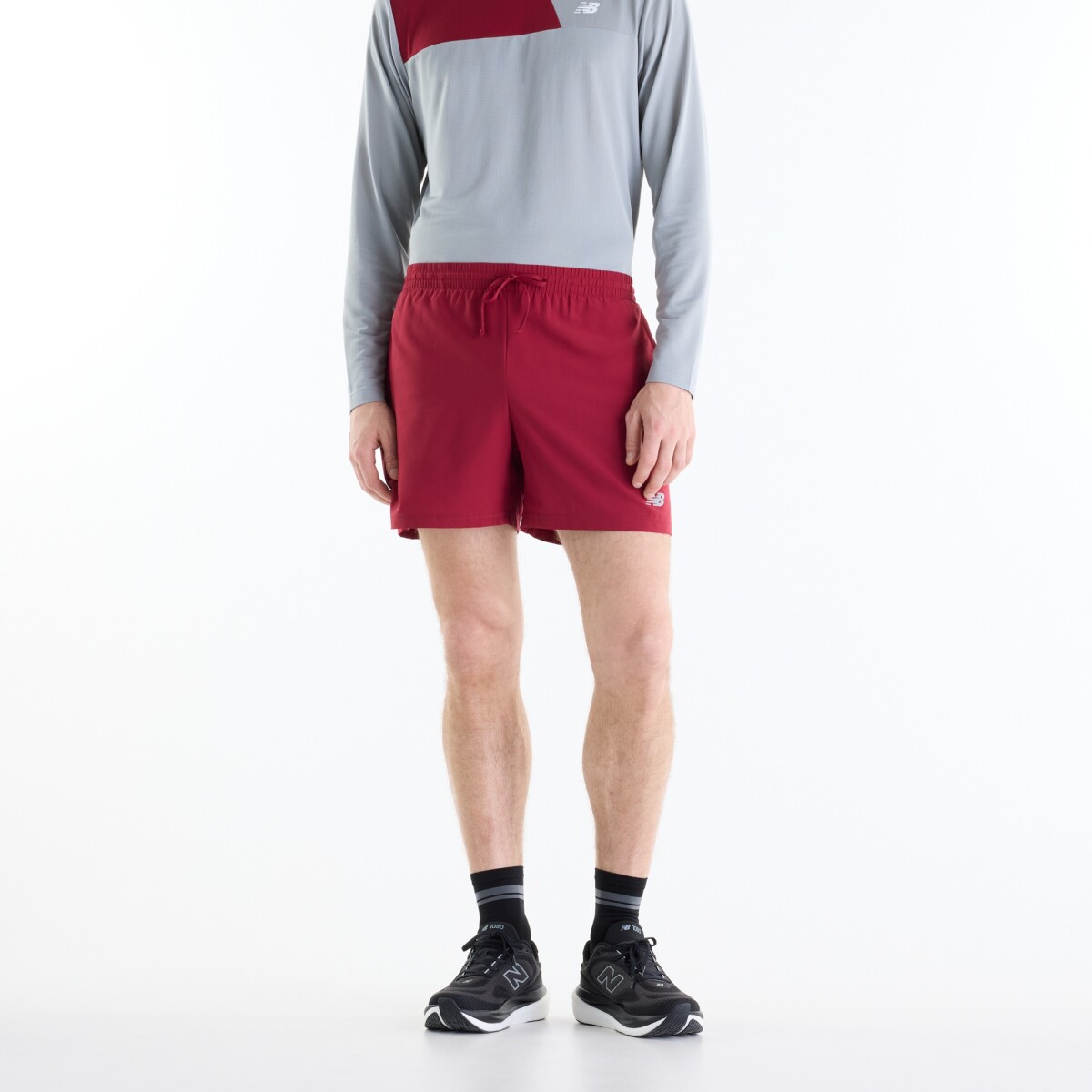 Short New Balance de Hombre Sport Essentials MS41227PDR - RED 