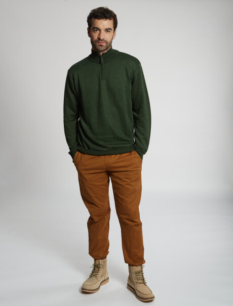 Remera melange verde