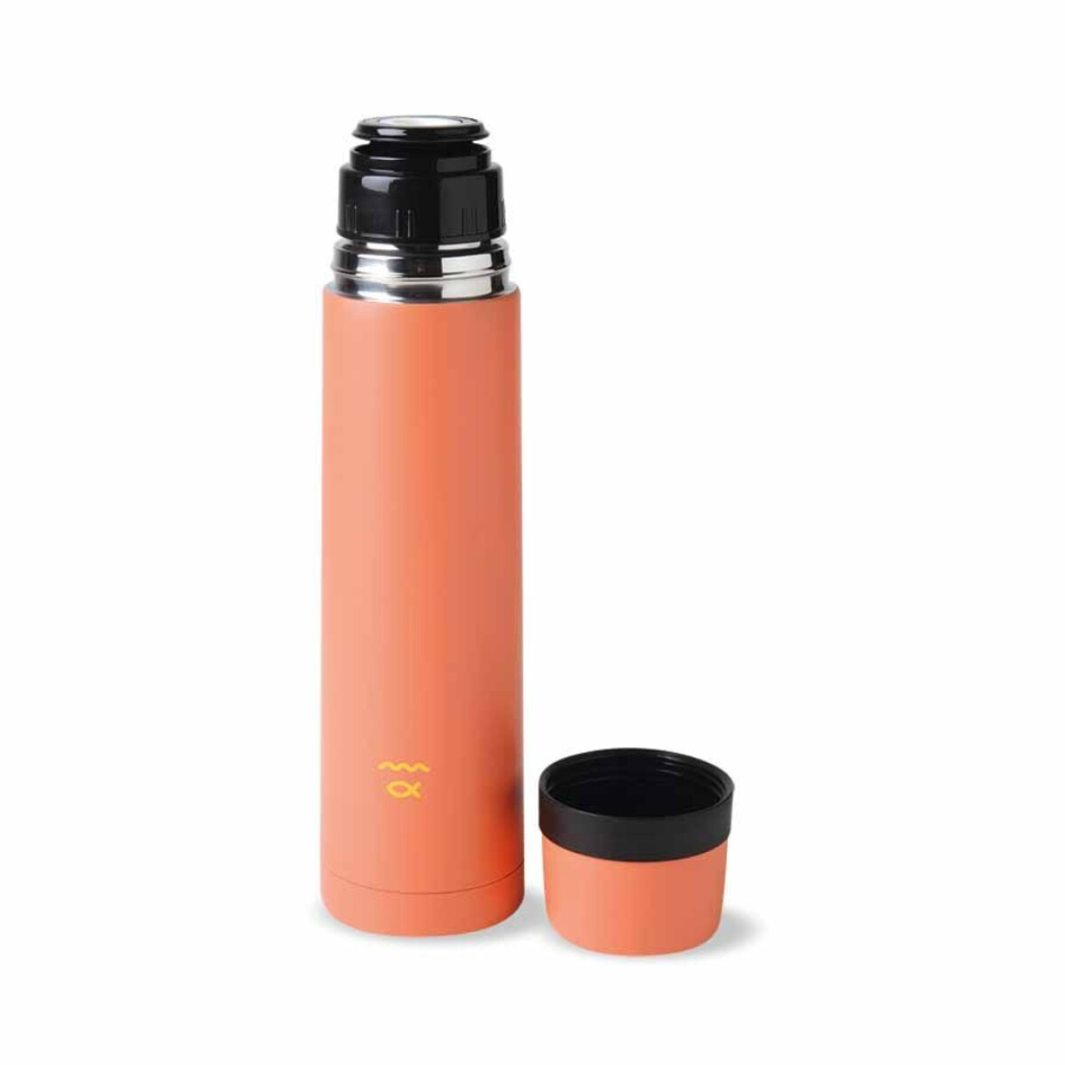 Termo Río 1000ML Tapón con Botón - NARANJA 