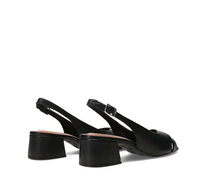 Sandalias de Mujer Bottero Cruzada Con Tira Trasera Negro