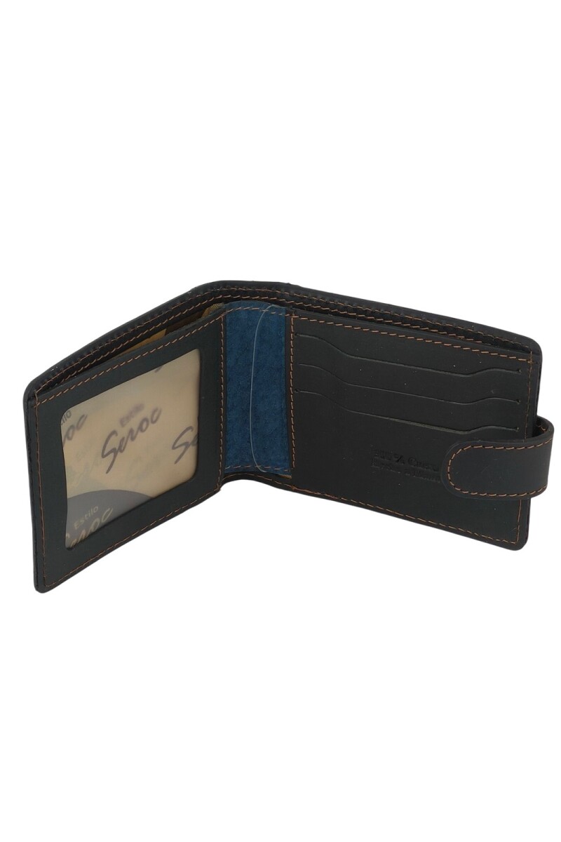 Billetera de cuero Azul