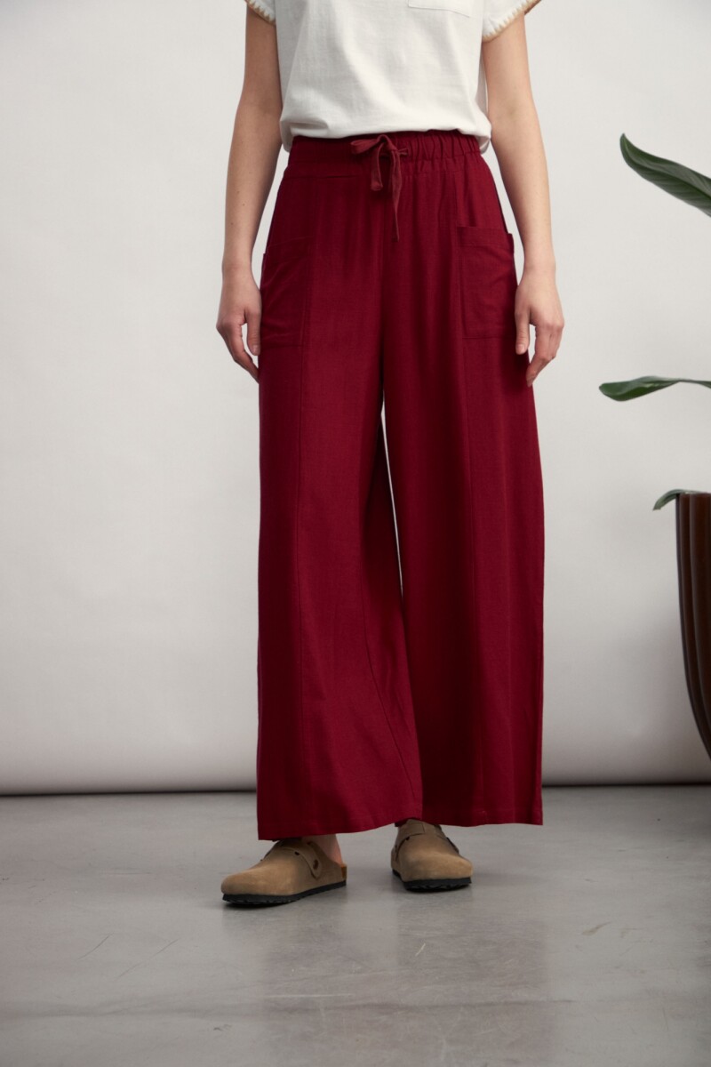 Pantalón Runa - Bordó 