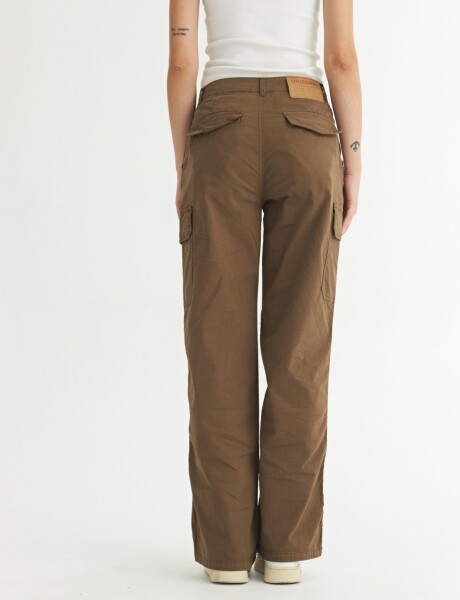 Pantalón cargo Lana Musgo