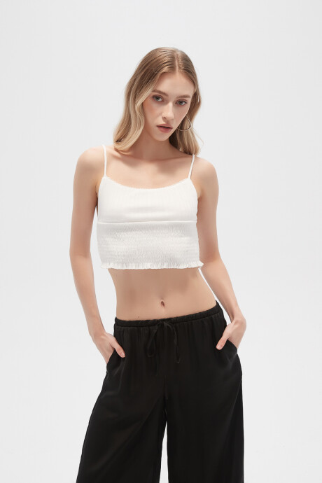 Musculosa Amaya Marfil / Off White