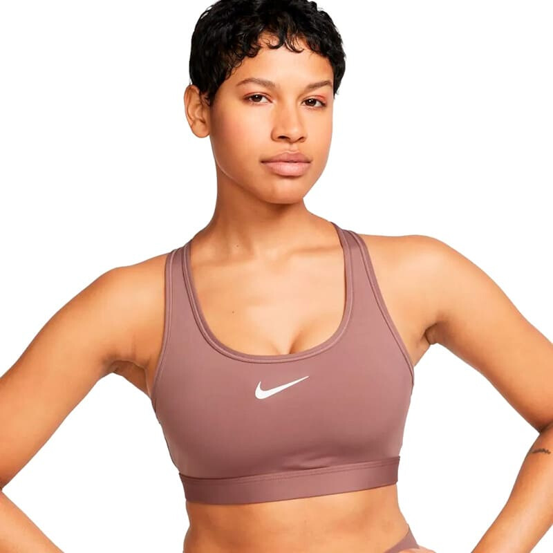Training - Nike - NIKE TOP W NK SWSH MED SPT BRA de Mujer - DX6821-208 Tabaco