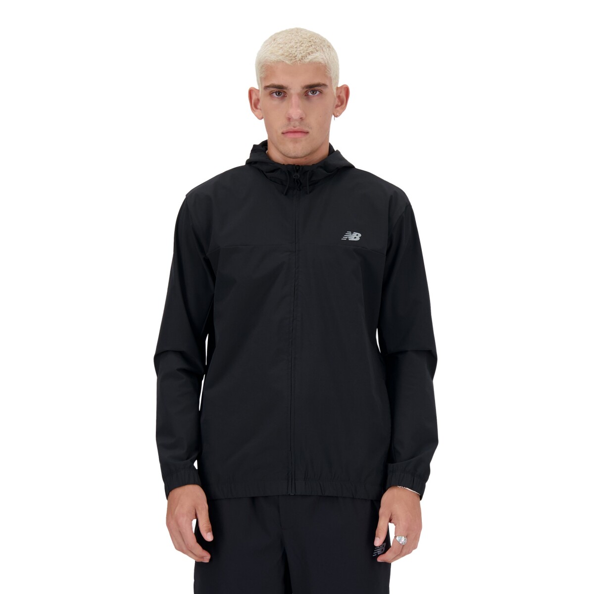Campera New Balance de Hombre - WOVEN FULL ZIP - MJ41018BK - BLACK 